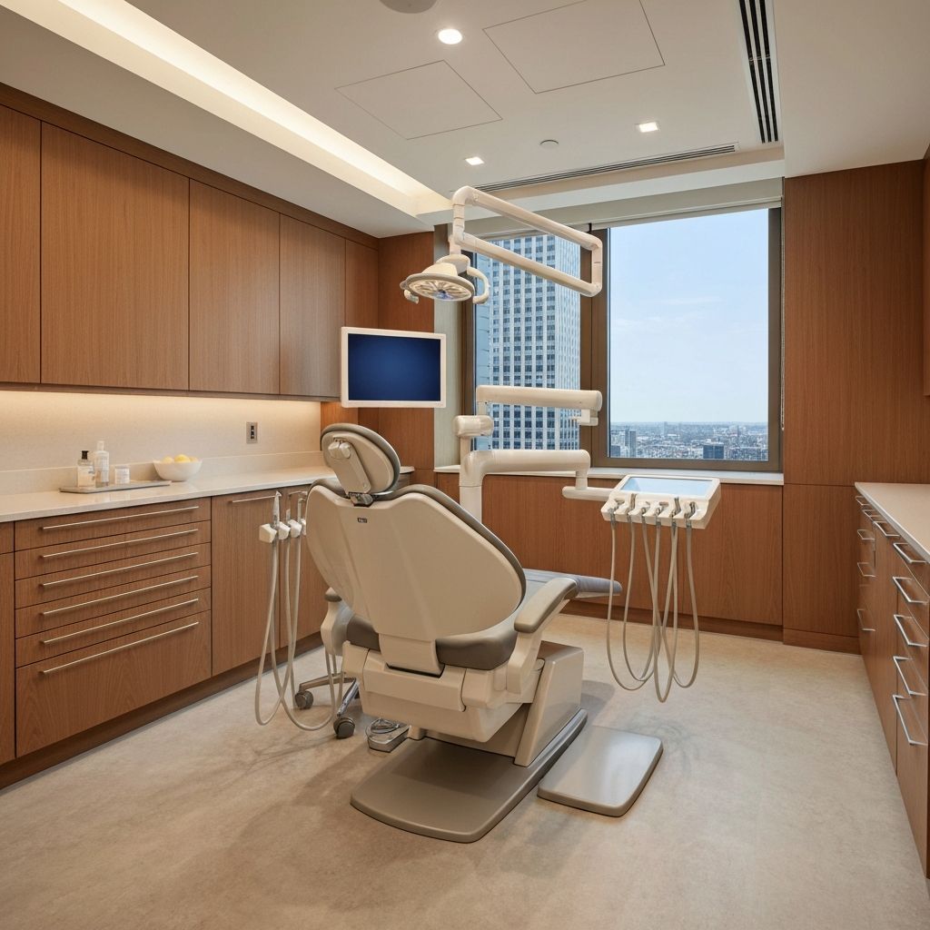 A bright, contemporary dental treatment room